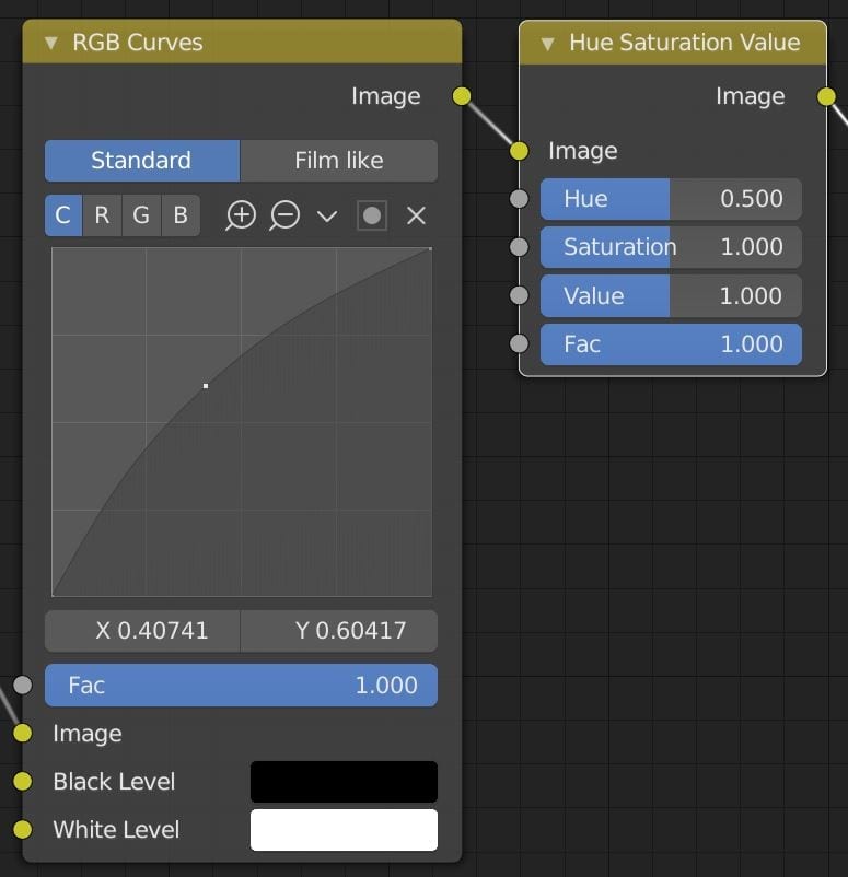 Farbsettings