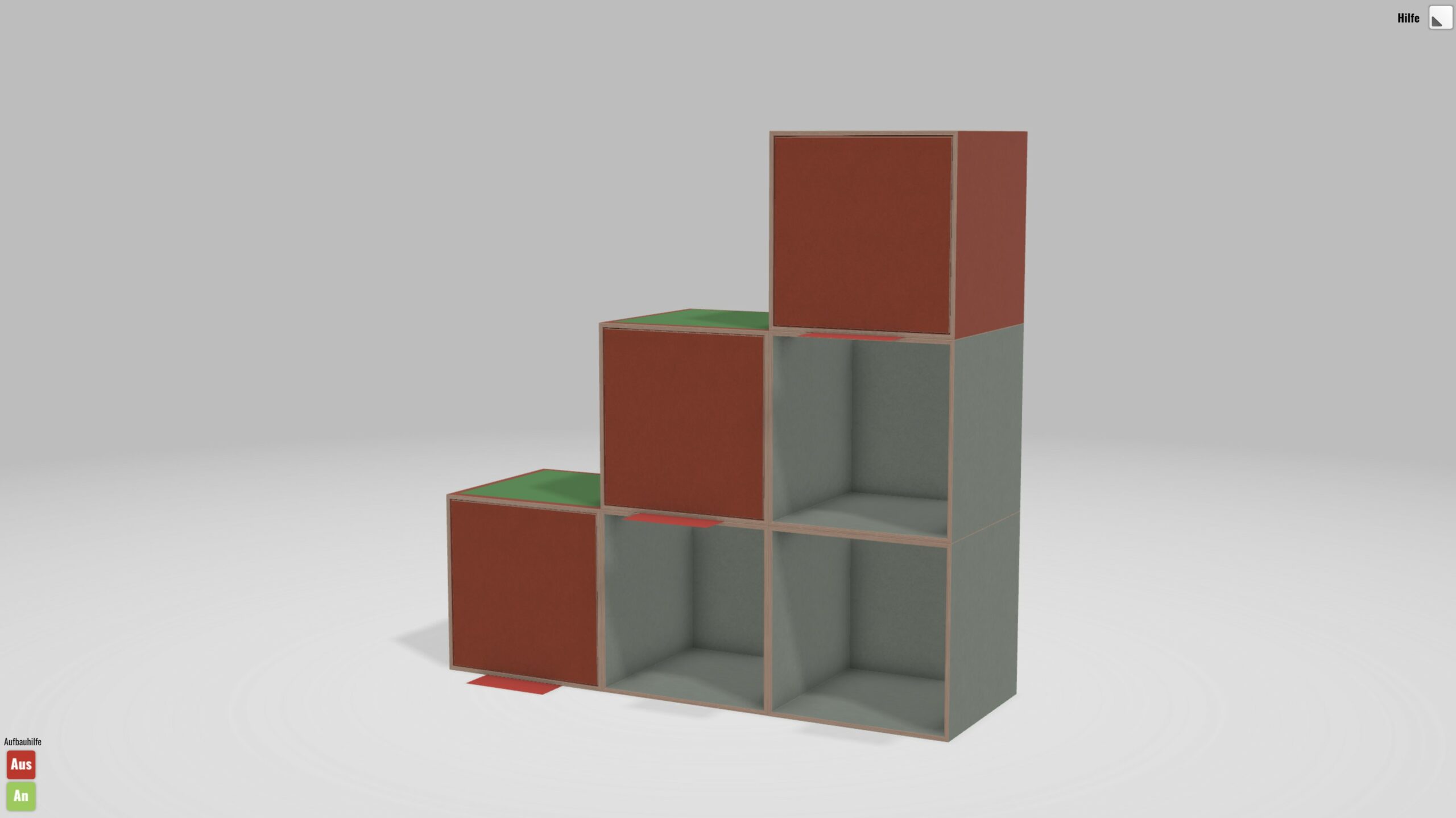 Eine 3D-Produktvisualisierung einer Essecke.
