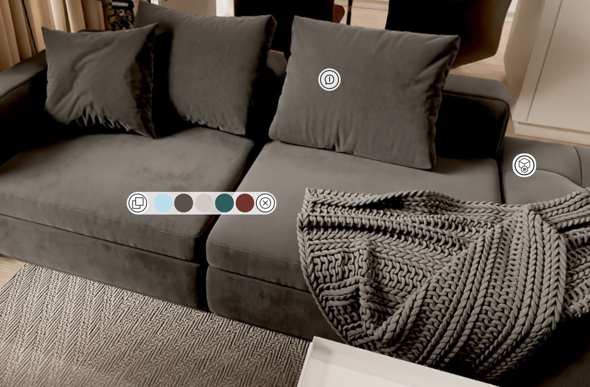 Sofa-WebGL-Anwendung