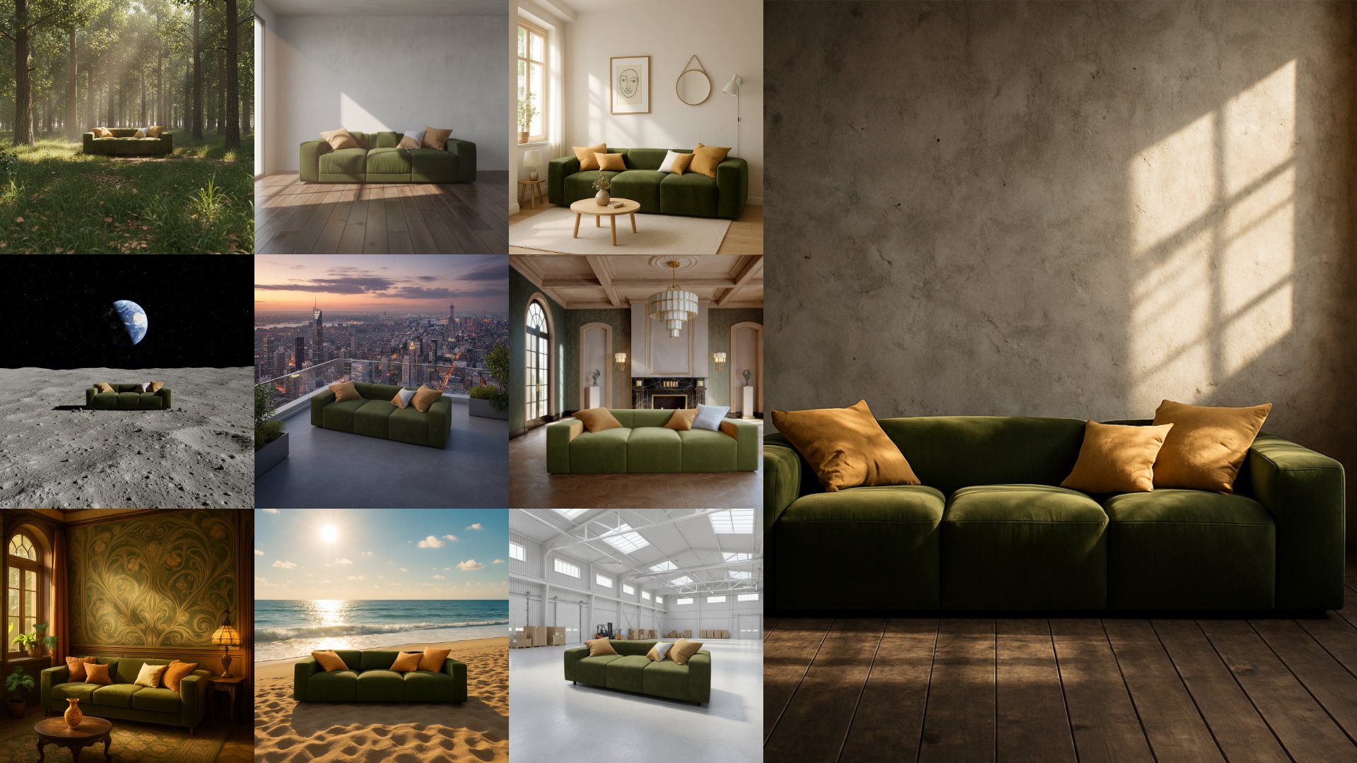 Sofa-Variante - KI-Visualisierung